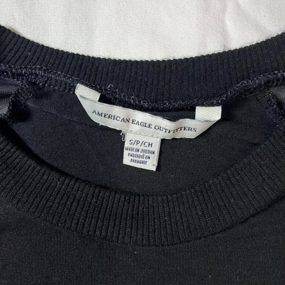 American Eagle | Black Lightweight Stretch Knee Length Mesh Shoulder | Size S - Picture 3 of 5